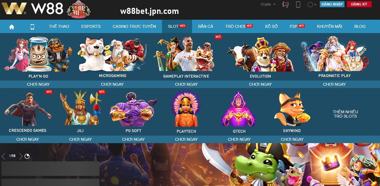 W88 slot game tai nha cai uy tin w88